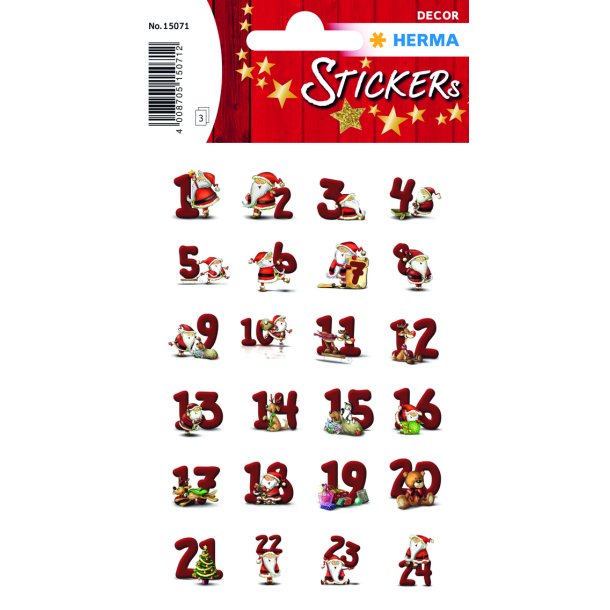 Herma stickers Decor kalender jul 1-24 (2)