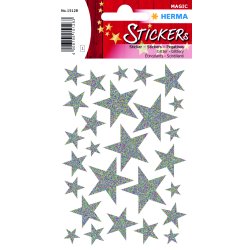 Herma stickers Magic julestjerner slv (1)