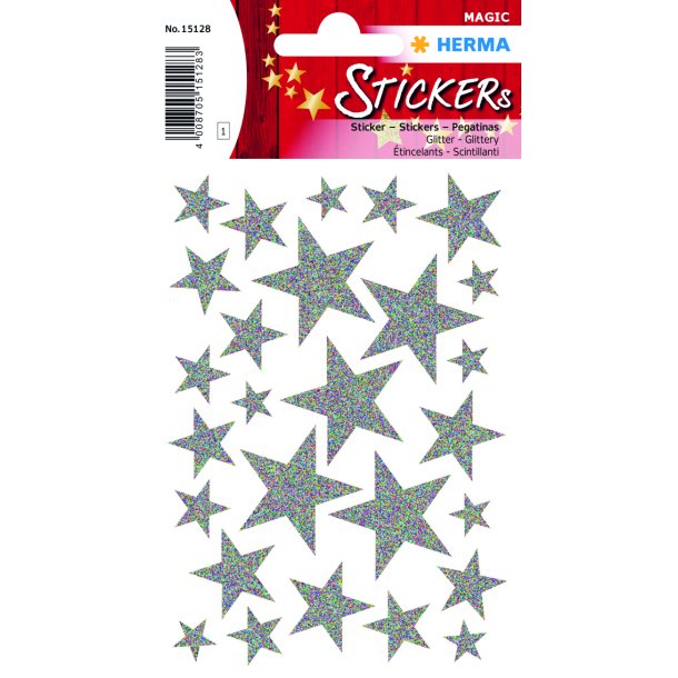 Herma stickers Magic julestjerner slv (1)