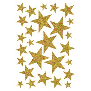 Herma stickers Magic julestjerner guld (1)