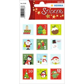 Herma stickers Christmas 1-24 julekalender (2)