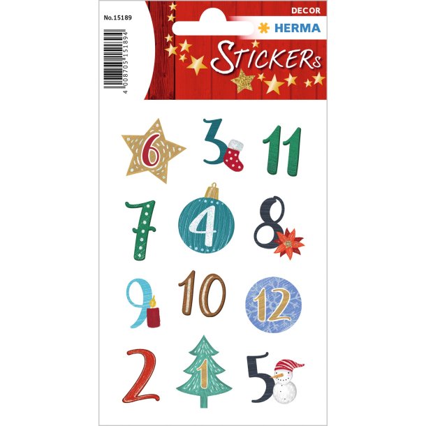 Herma stickers Christmas 1-24 julekalender (2)