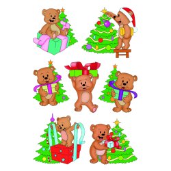 Herma stickers Decor julebjrne (3)