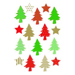 Herma stickers Decor juletrer (3)