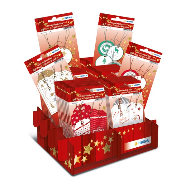 Herma stickers julegavemrker display (60)