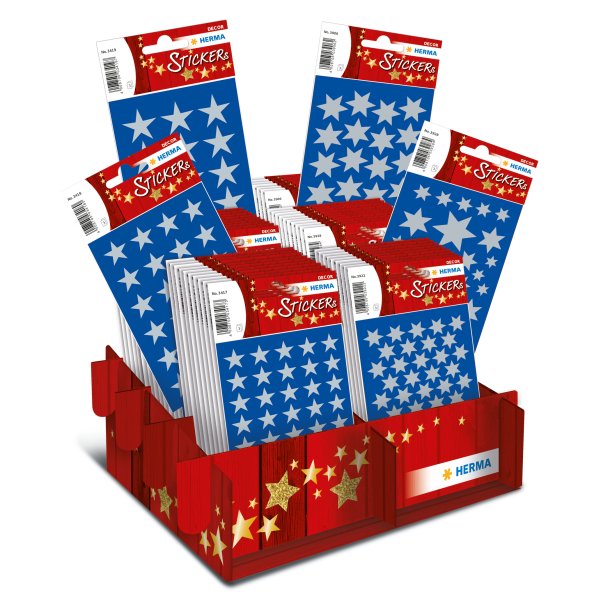 Herma stickers Decor julestjerner slv display (60)