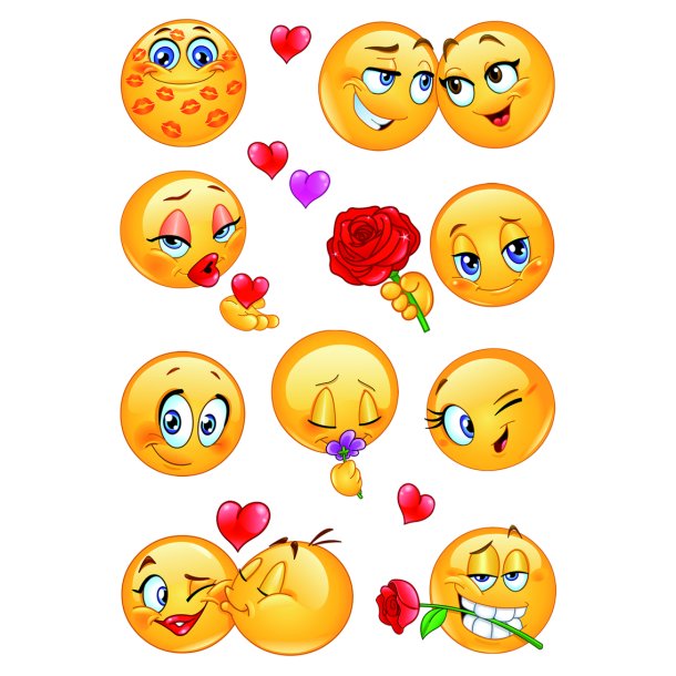 Herma stickers Magic Valentine's Day smileys (1)