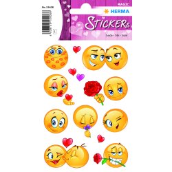 Herma stickers Magic Valentine's Day smileys (1)