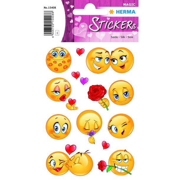 Herma stickers Magic Valentine's Day smileys (1)