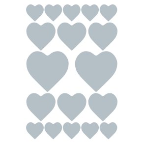 Herma stickers Decor slv hjerter (2)