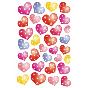 Herma stickers Magic hjerter m/stjerner (1)