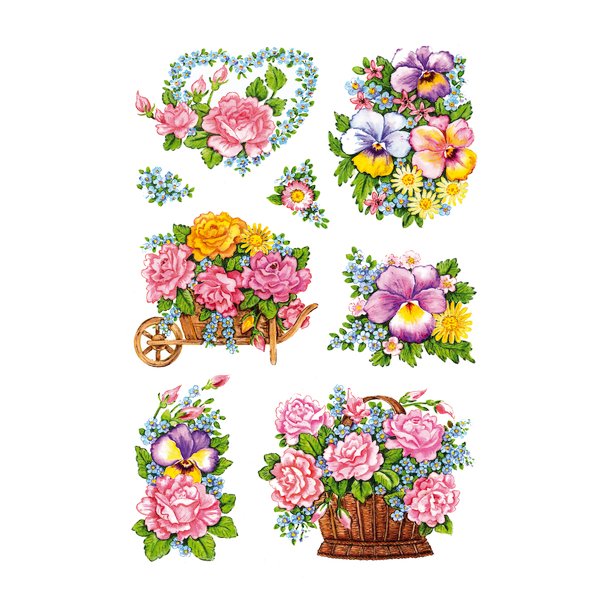 Herma stickers Decor blomsterkurv (3)