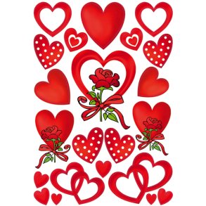 Herma stickers Decor hjerter & roser (3)