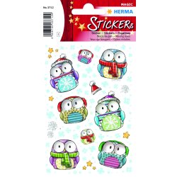 Herma stickers Magic vinter/jule ugler m/jne (1)