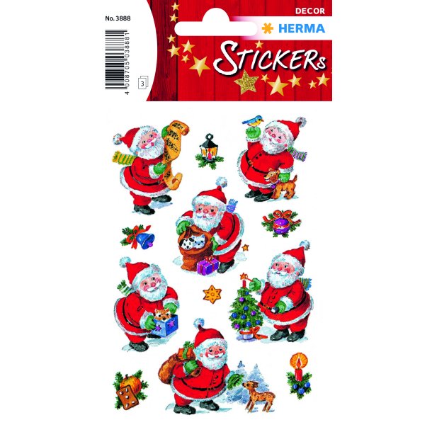 Herma stickers Decor glad julemand (3)