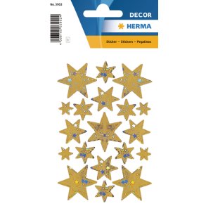 Herma stickers Decor julestjerne guld (3)