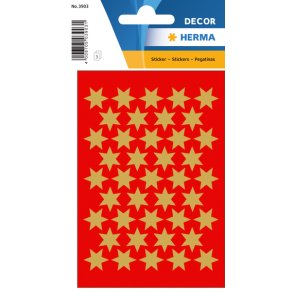 Herma stickers Decor julestjerner 14 guld (3)