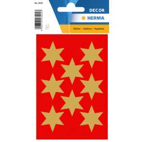 Herma stickers Decor julestjerner 33 guld (3)