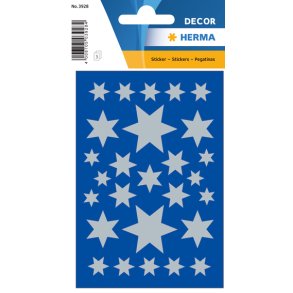 Herma stickers Decor julestjerner slv (3)