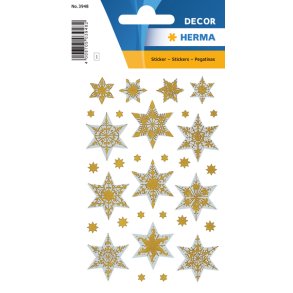 Herma stickers Decor julestjerne guld (3)