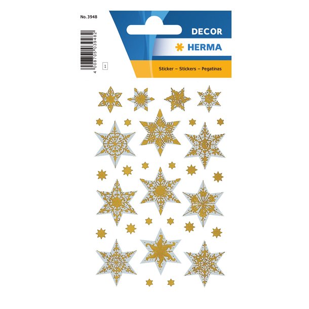 Herma stickers Decor julestjerne guld (3)