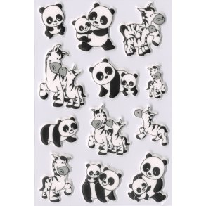 Herma stickers Magic panda/zebra (1)