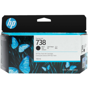 HP 738 130-ml Black DesignJet Ink Cartridge