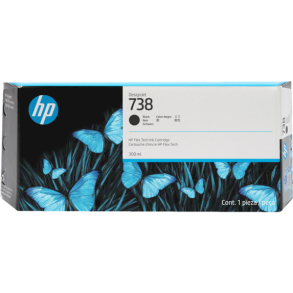 HP 738 300-ml Black DesignJet Ink Cartridge