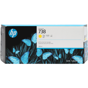 HP 738 300-ml Yellow DesignJet Ink Cartridge