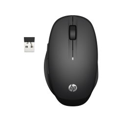 HP Dual Mode Black Mouse, Black (Consumer)