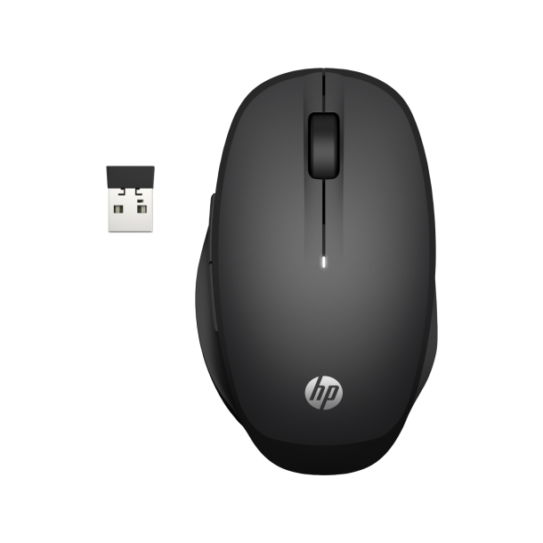 HP Dual Mode Black Mouse, Black (Consumer)