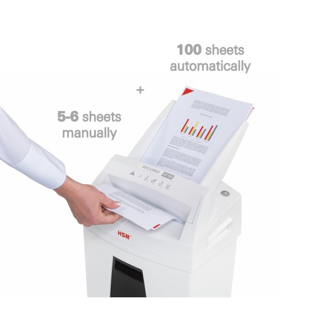 HSM Securio makulator AF100 Auto P4 4x25 konfetti