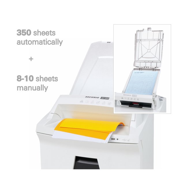 HSM Securio makulator AF350 AutoFeed P5 1,9x15 konfetti