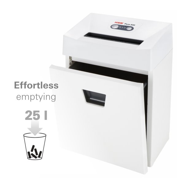 HSM Pure makulator 320 P4 3,9x30 konfetti