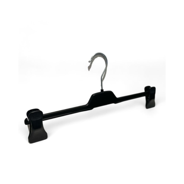 Buksebjle m/ klemmer, sort, 36 cm. Plast