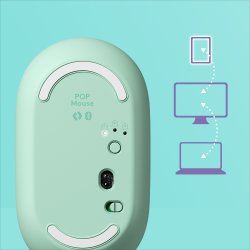 POP Mouse with emoji, Daydream Mint