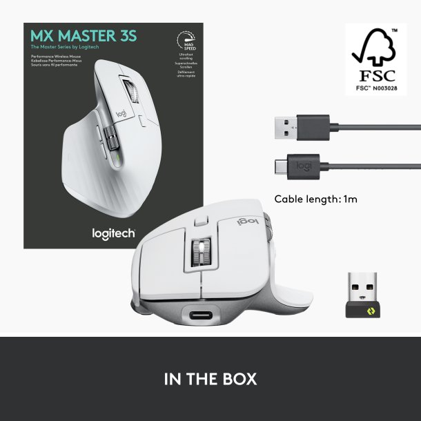 MX Master 3S Performance Wireless Mouse, Graphite