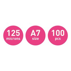 Lamineringslomme glans 125my A7 (100)