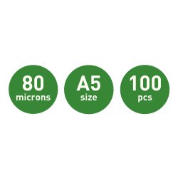 Lamineringslomme glans 80my A5 (100)