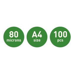 Lamineringslomme selvklb 80my A4 (100)
