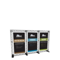 Crown Truss Triple Banner