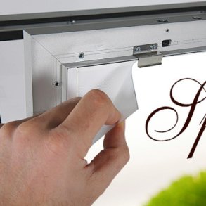 Poster clips for LED Wind-Sign Waterbase