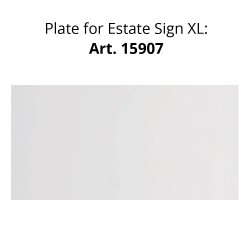 Logo Plade Polystyren, Til Estate Sign