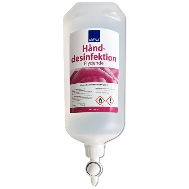 Hand disinfection, 85% Ethanol. 1000ml bottle