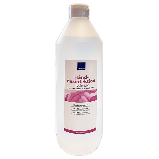 Hand disinfection, 85% Ethanol. 1000ml refill dunk