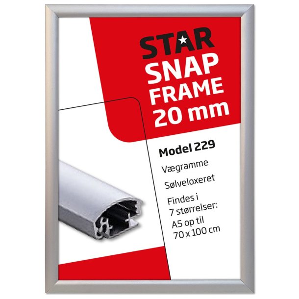 Alu Snap Frame, 20 mm Profil 