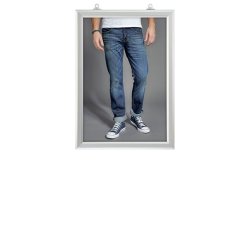 Slide-In Frame, Double-Sided, 25 mm, Vertical, Alu/Silver Frame