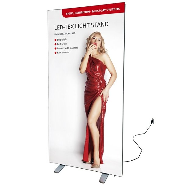 Led-Tex Light Box Stand, Dobbeltsidet