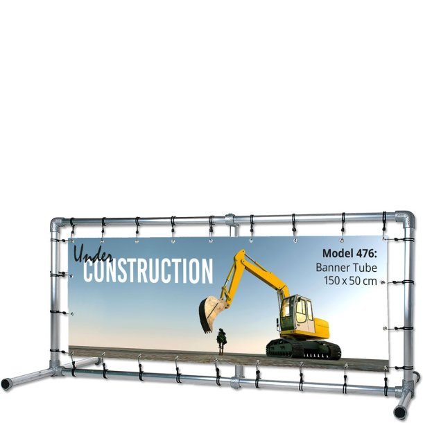 Banner Tube Free-standing Frame With Feet 