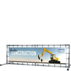 Banner Tube Free-standing Frame With Feet
